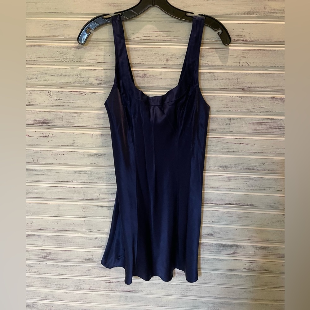 Blue Silk Slip